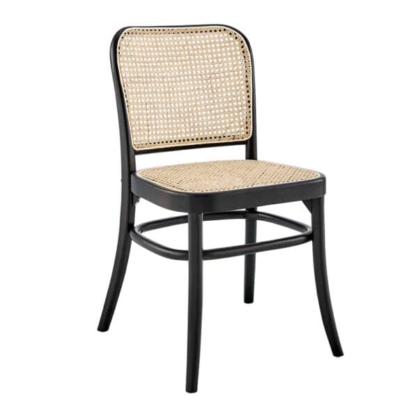 silla 811 Hoffmann negra estilo silla thonet de madera